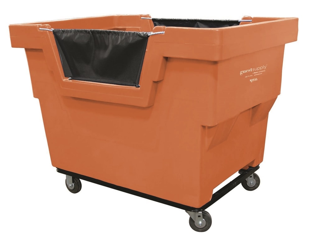 GuestSupply US | Royal Basket 26.5 cu ft. Mail Truck Standard, Orange